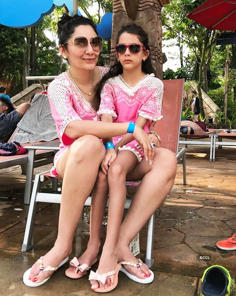 Lovely pictures from Maanayata's birthday celebration with kids go viral