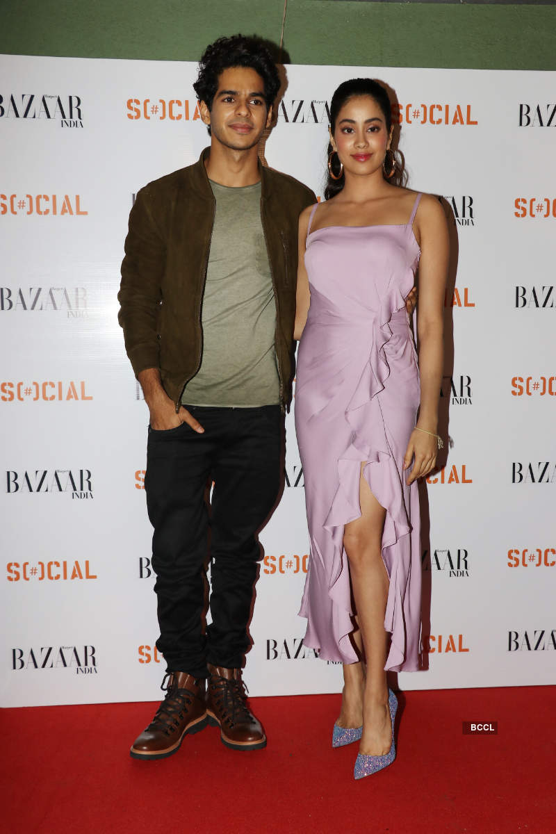 Janhvi Kapoor and Ishaan Khatter unveil cover of a magazine