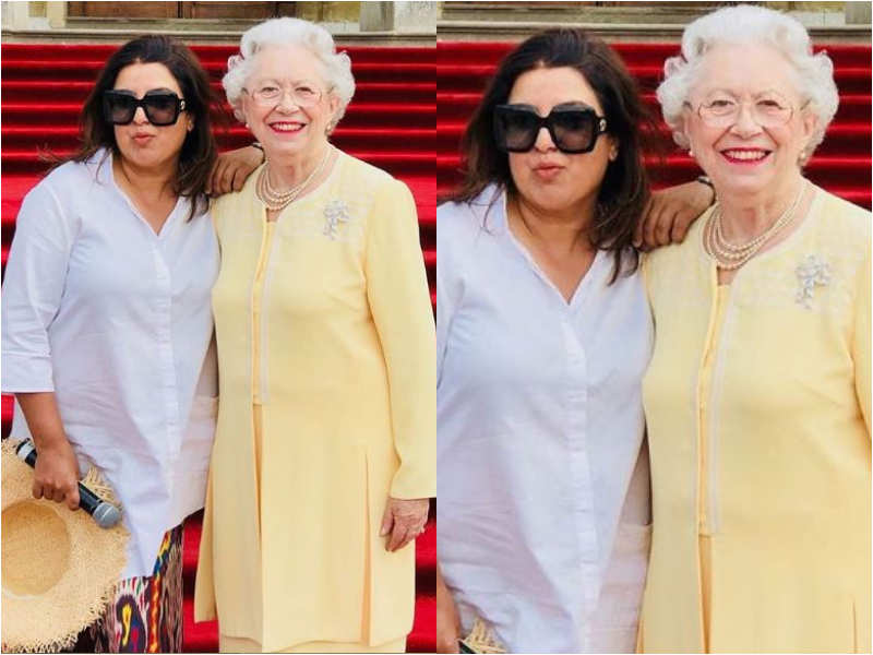 Picture: Farah Khan finally poses with the Queen on the sets of 'Housefull 4'
