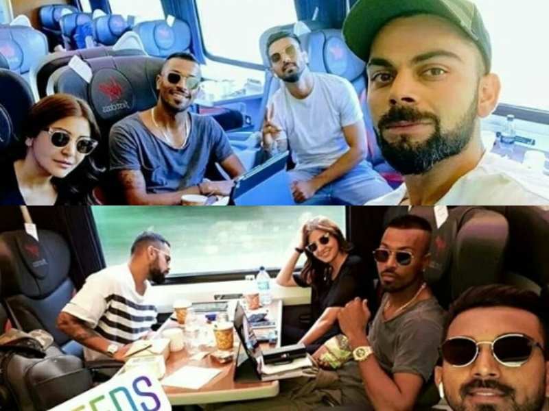 Anushka Sharma enjoys some downtime with hubby Virat Kohli and his cricketer friends