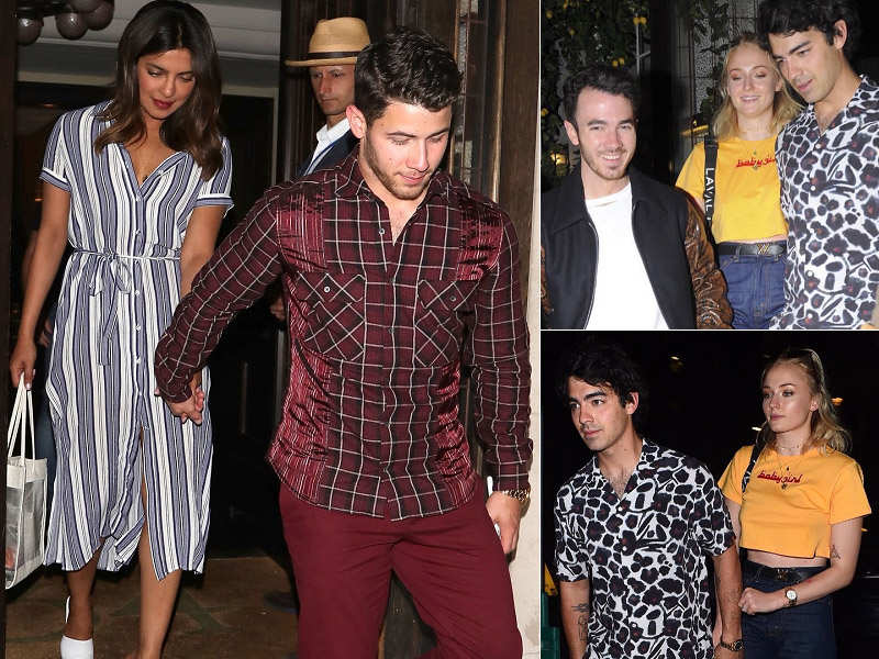 Photos: Priyanka Chopra and Nick Jonas head out on a double date with Joe Jonas and Sophie Turner