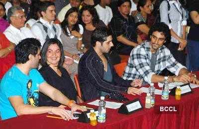 Pooja Bhatt at the inter-school competition at Jamnabai Narsee school ...