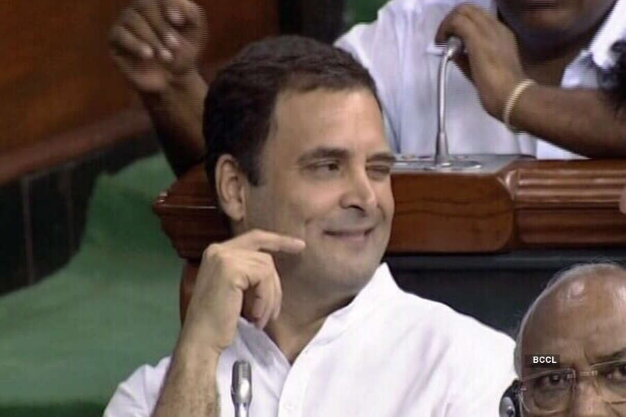 Hugging & Winking: Rahul Gandhi creates history in Lok Sabha