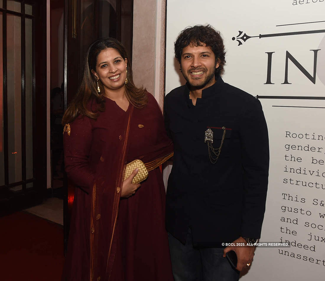 Designers Shantanu & Nikhil showcase their AW 2018 collection titled 'Independence' at Bikaner House