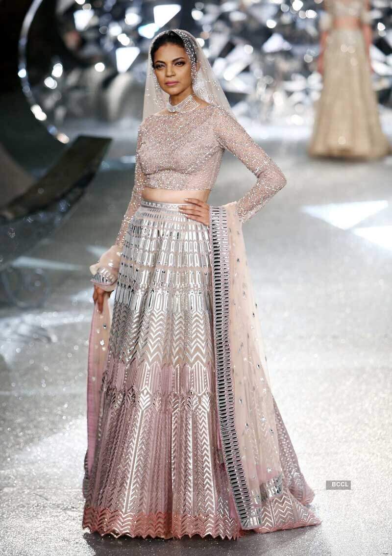 falguni peacock lehenga