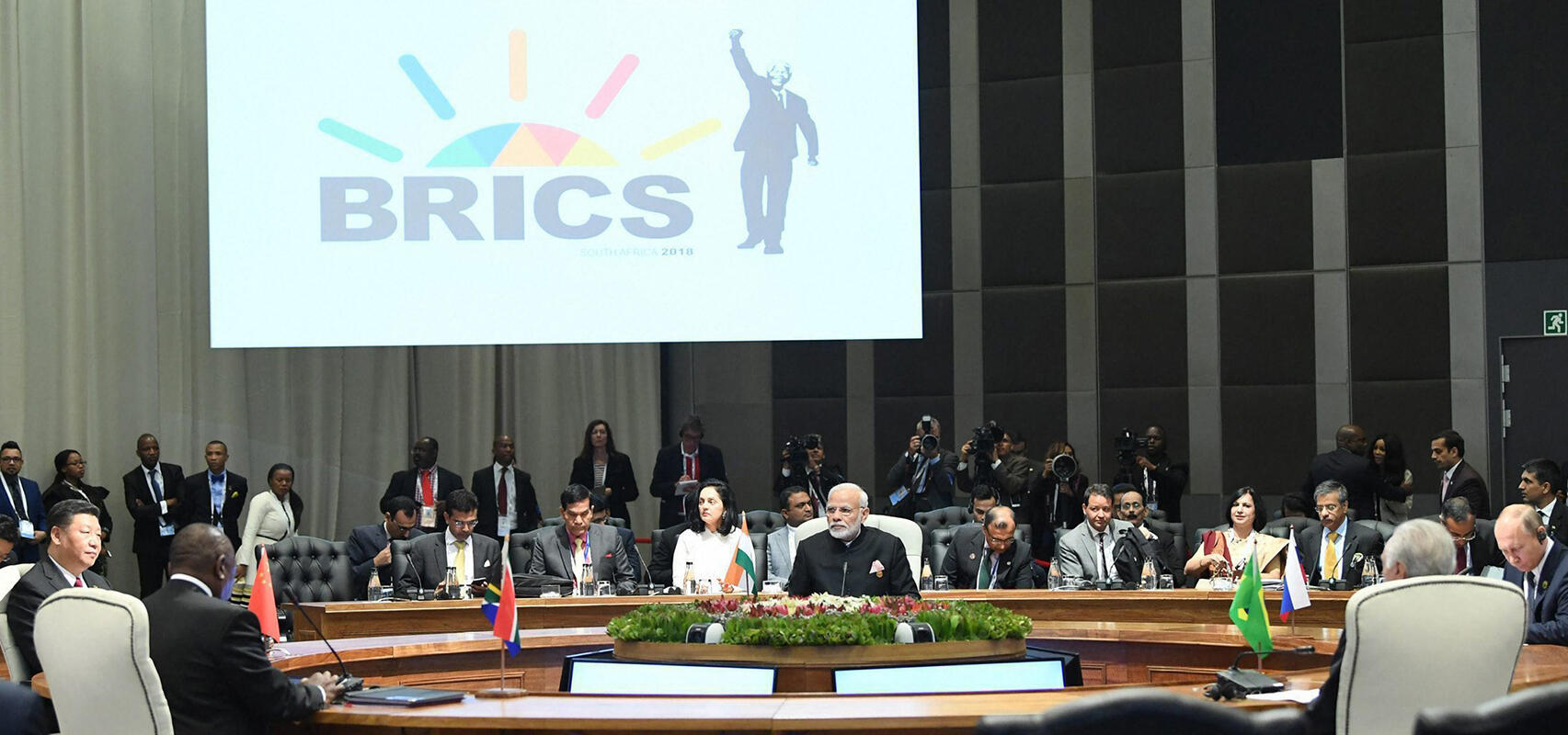PM Modi meets BRICS leaders in Johannesburg