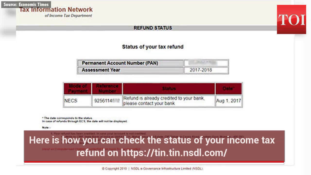 How to check Tax Refund Status on TIN NSDL website