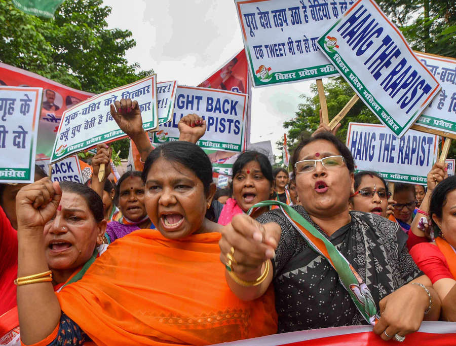 In pics: Protest over Bihar shelter rapes