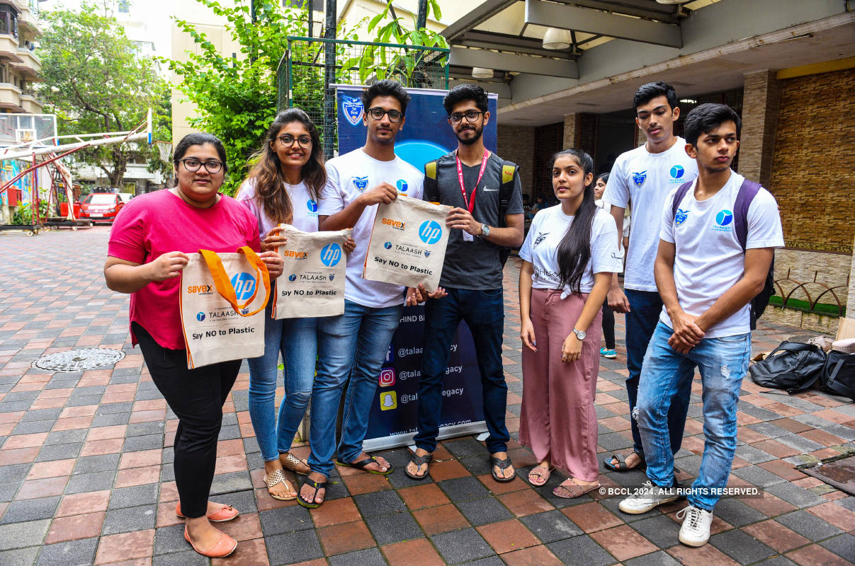 Students organise a cloth bag donation drive