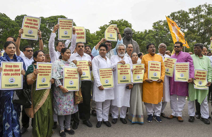 Opposition, activists stage protest over NRC Assam issue