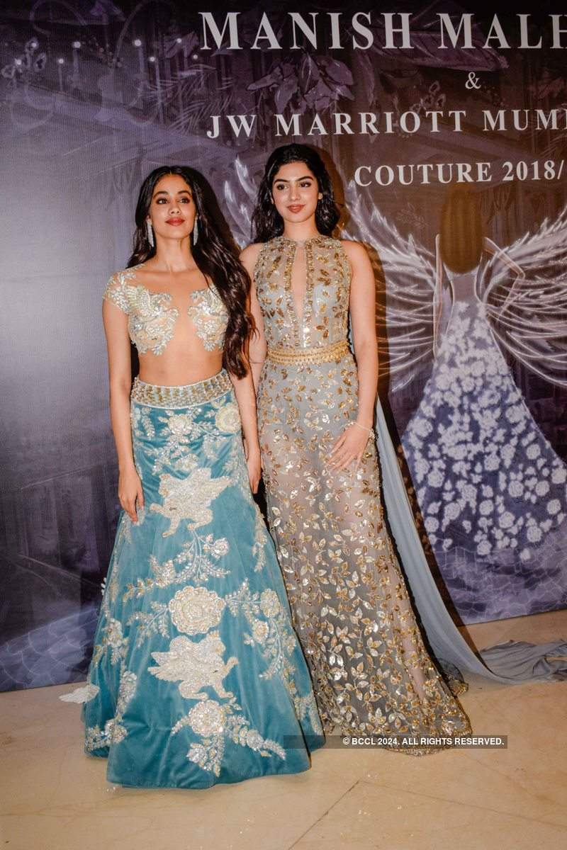 Star kids Janhvi, Khushi and Sara shine at Manish Malhotra's couture show