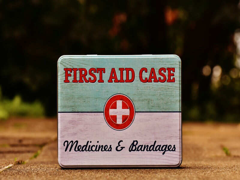 necessary medicines first aid box