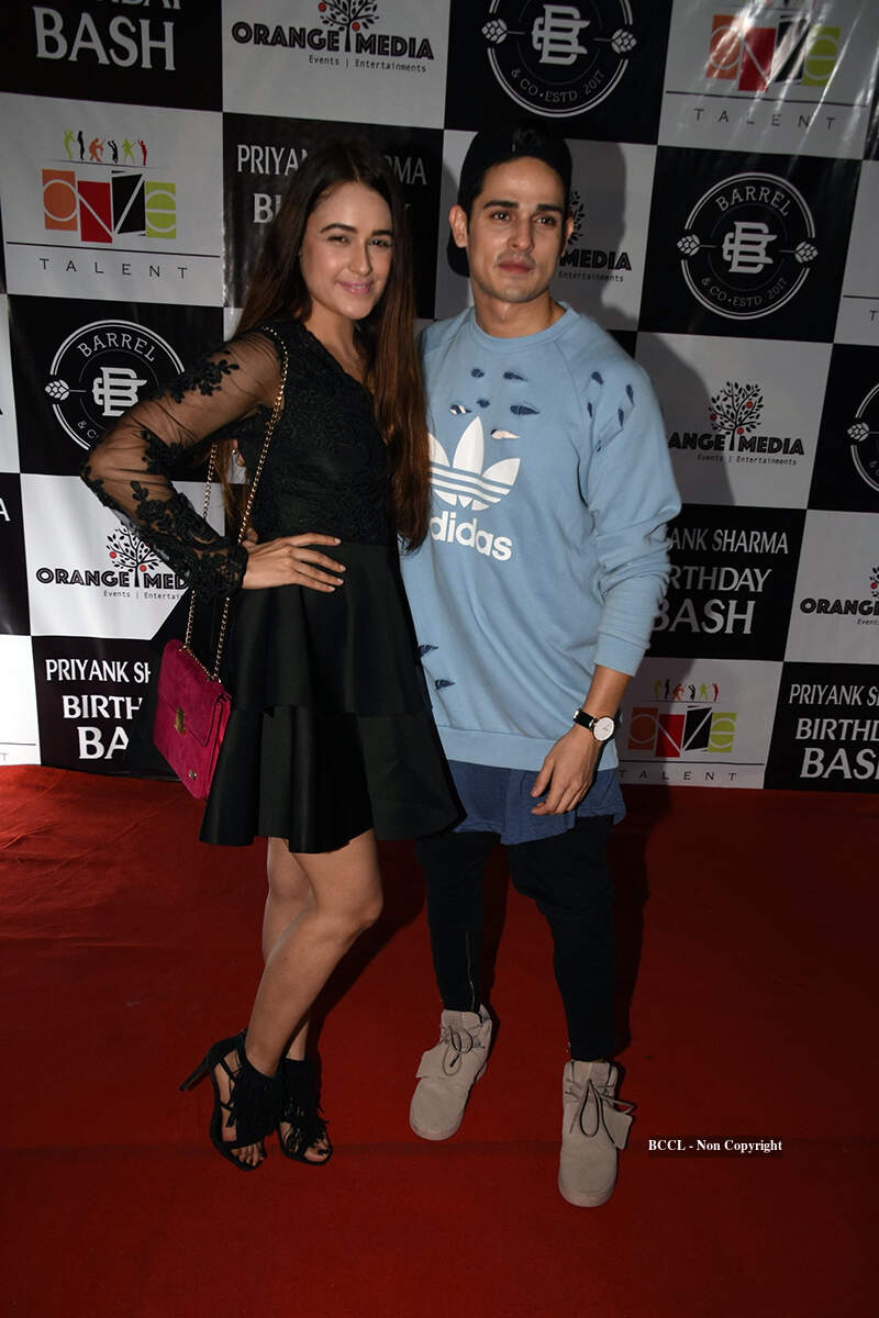 Priyank Sharma during his birthday party in Mumbai - Photogallery