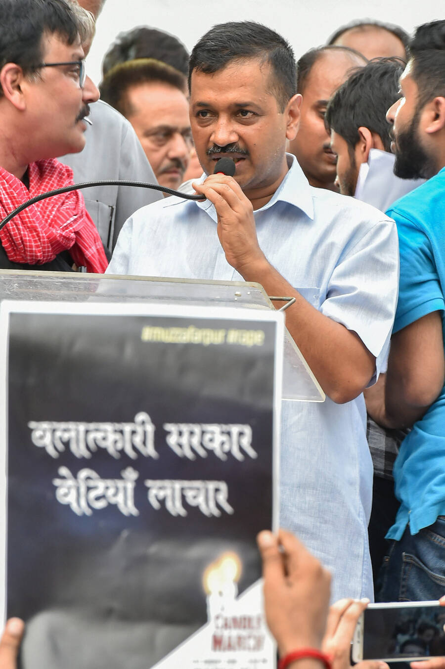 Muzaffarpur rapes case: Tejashwi leads protest at Jantar Mantar
