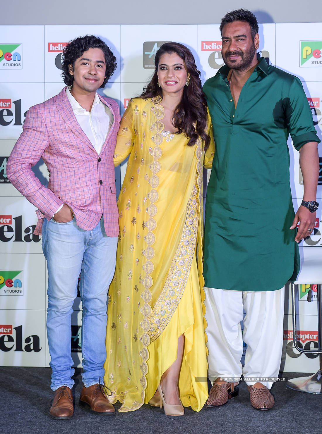 Ajay Devgn and Kajol at the trailer launch of 'Helicopter Eela'