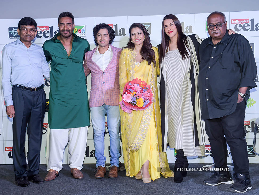 Ajay Devgn and Kajol at the trailer launch of 'Helicopter Eela'