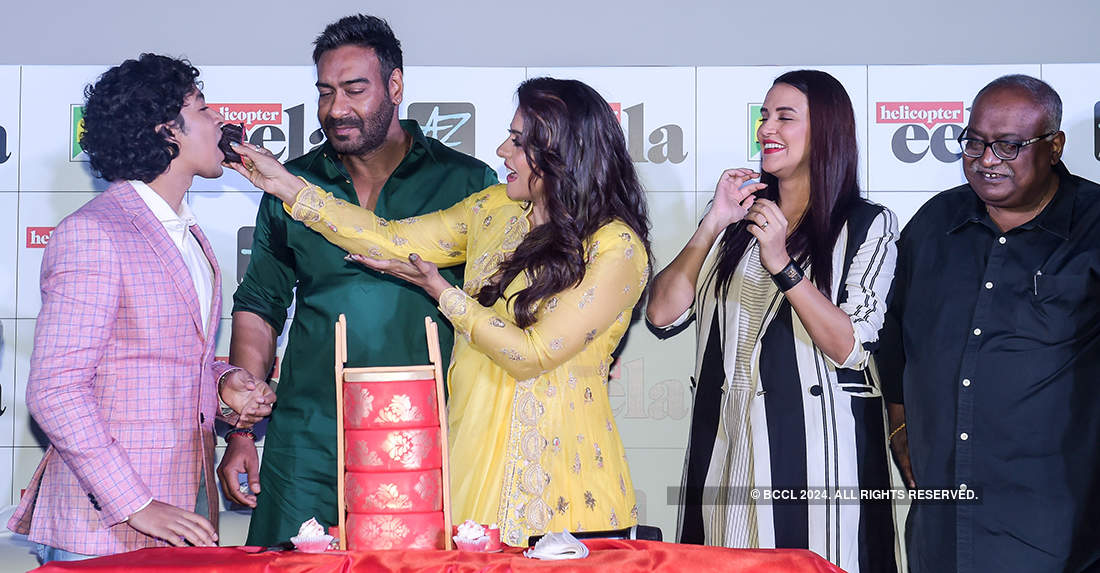 Ajay Devgn and Kajol at the trailer launch of 'Helicopter Eela'