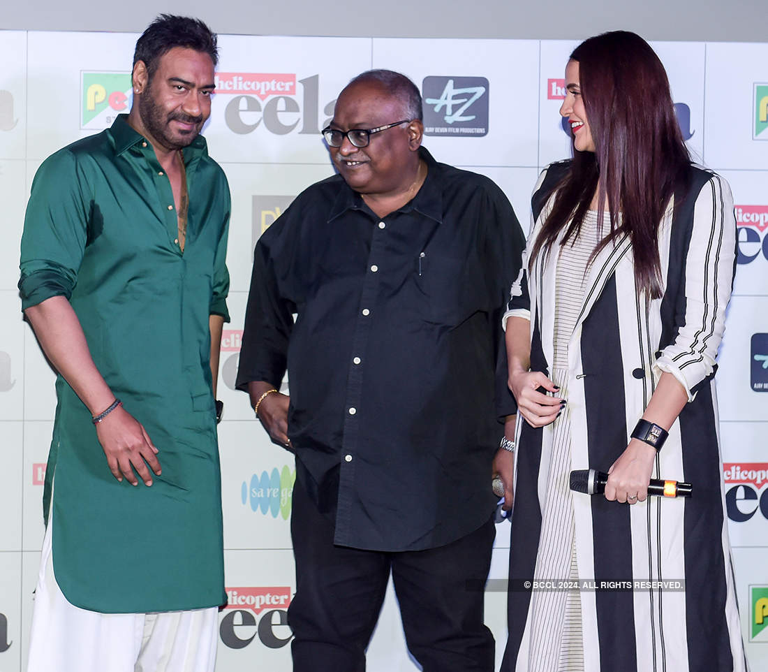 Ajay Devgn and Kajol at the trailer launch of 'Helicopter Eela'