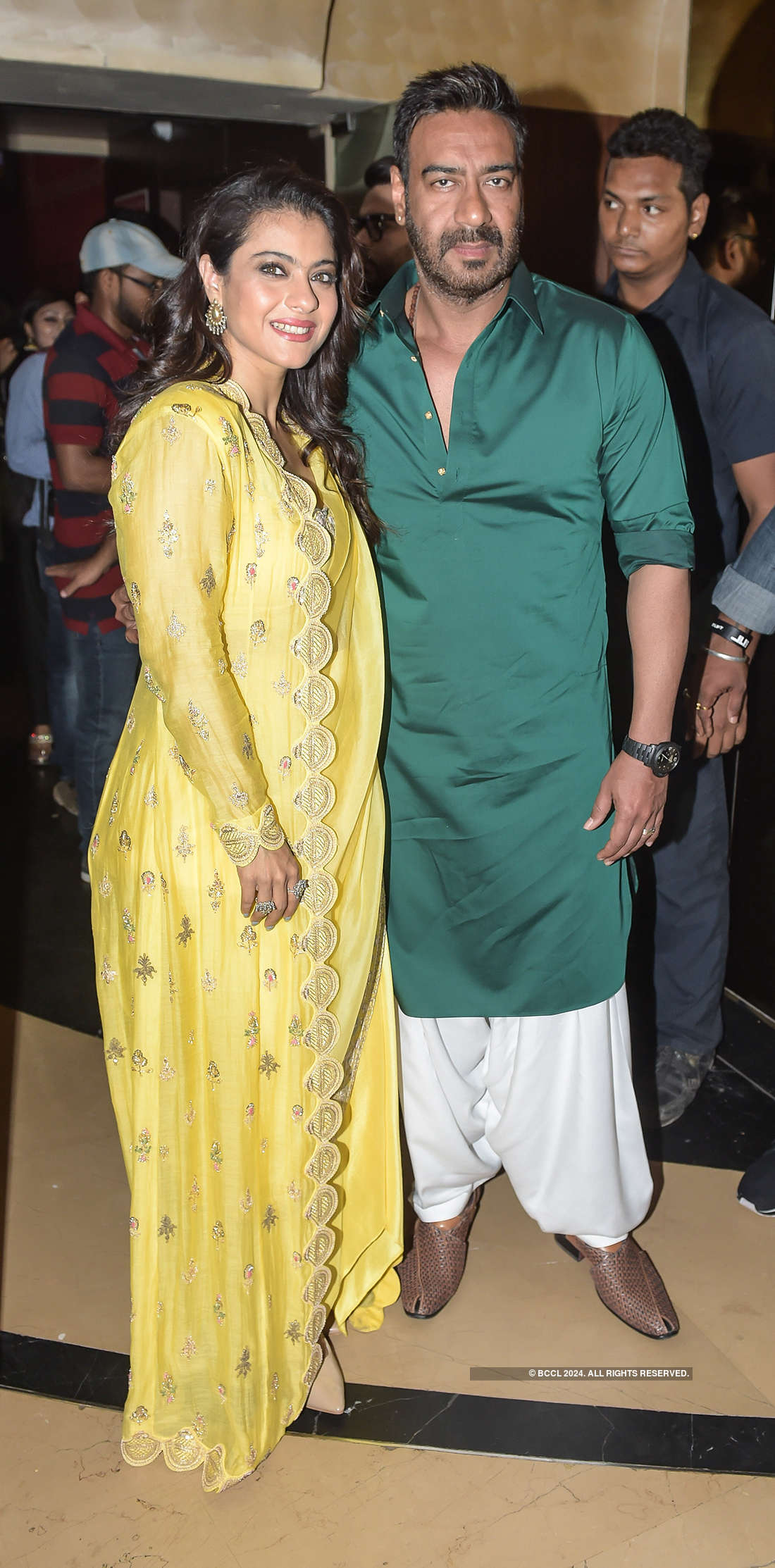 Ajay Devgn and Kajol at the trailer launch of 'Helicopter Eela'