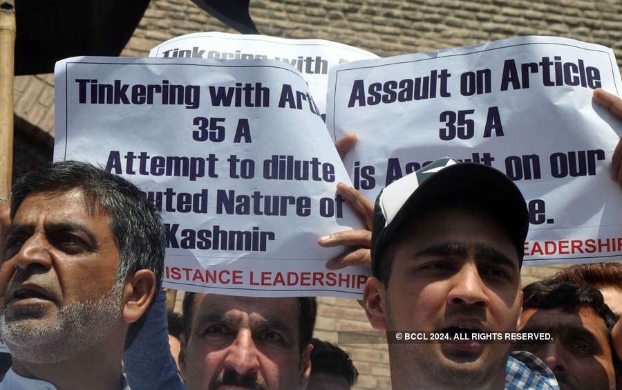 Protest over Article 35A cripples life in Kashmir