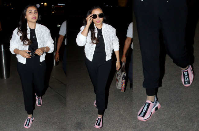 Can you guess the price of Rani Mukerji's shoes? - Times of India