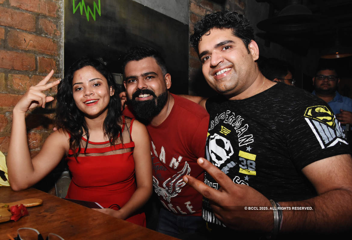 Revellers dance and chill in monsoon