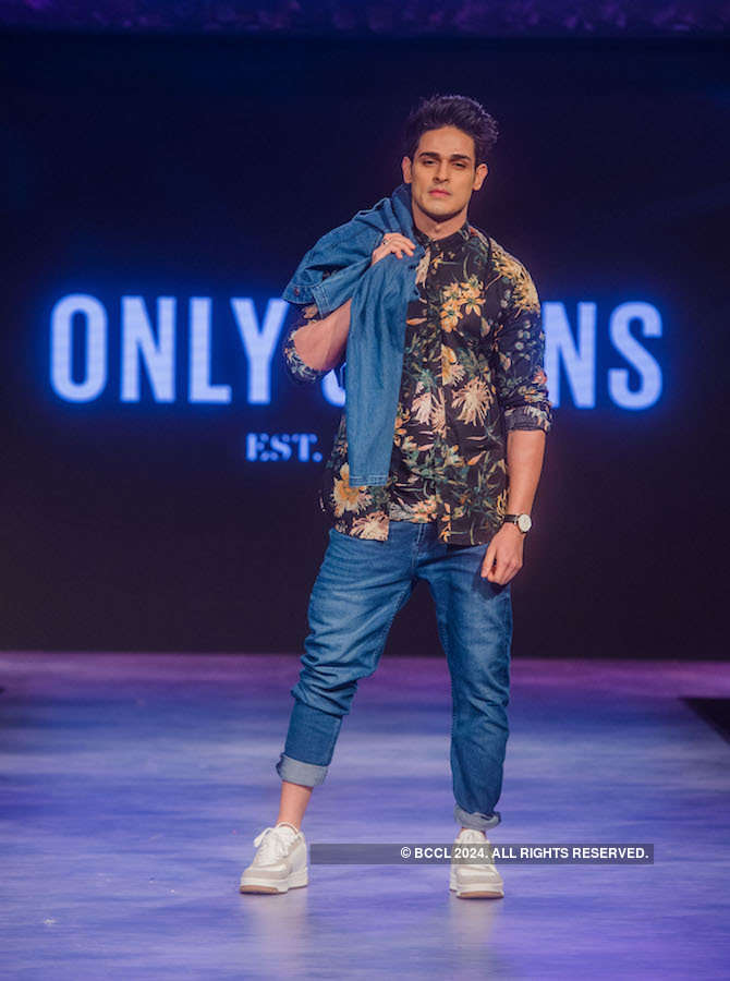 Priyank Sharma walks the ramp for Only & Sons