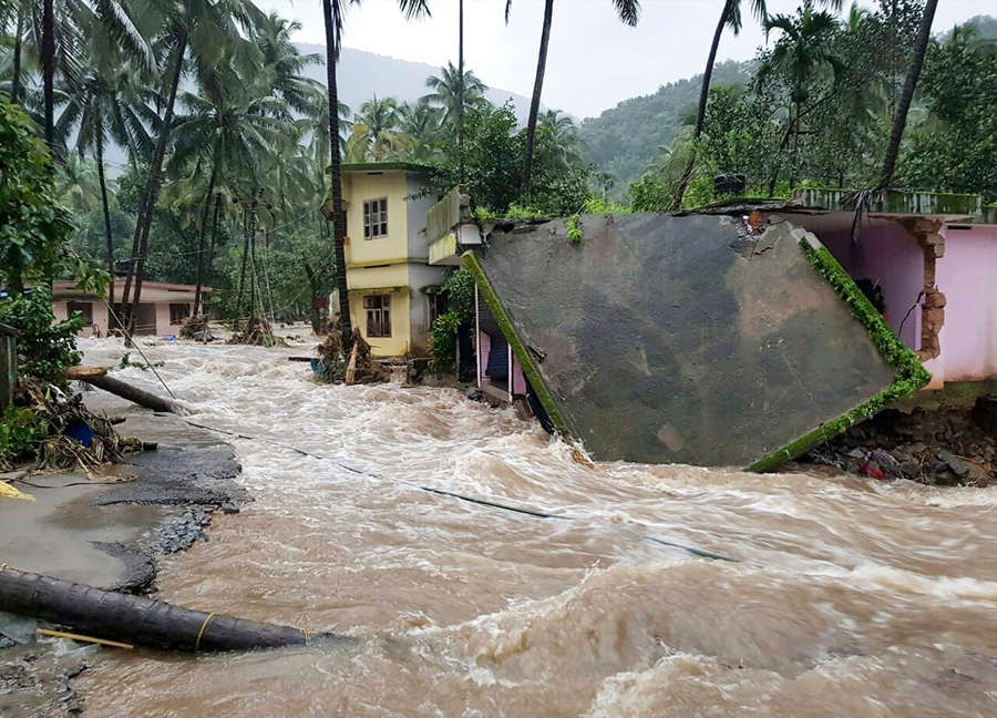 Heavy rains leave a trail of destruction in Kerala