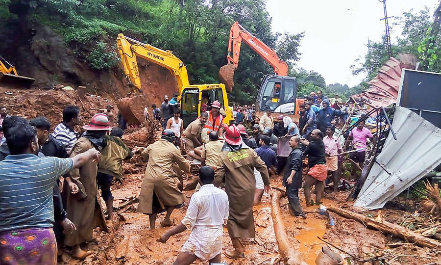 Heavy rains leave a trail of destruction in Kerala