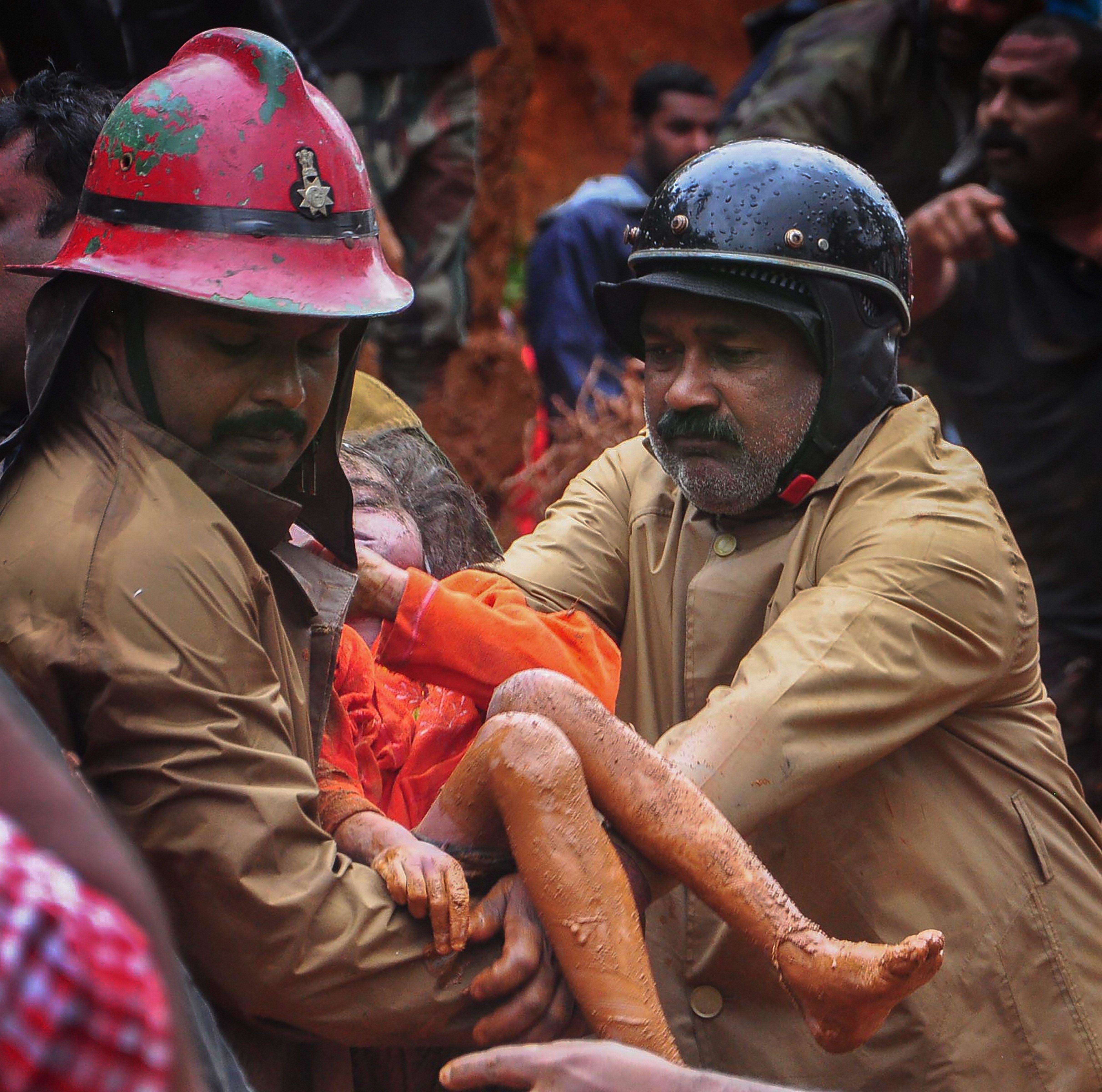 Heavy rains leave a trail of destruction in Kerala