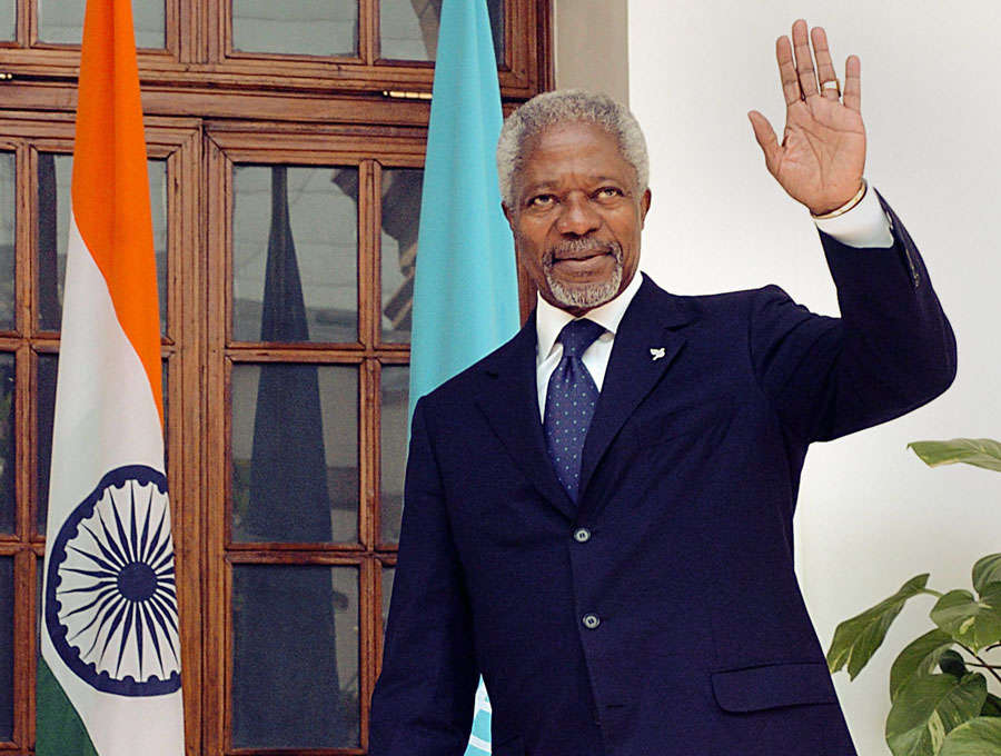 Kofi Annan, former UN secretary general, dies at 80