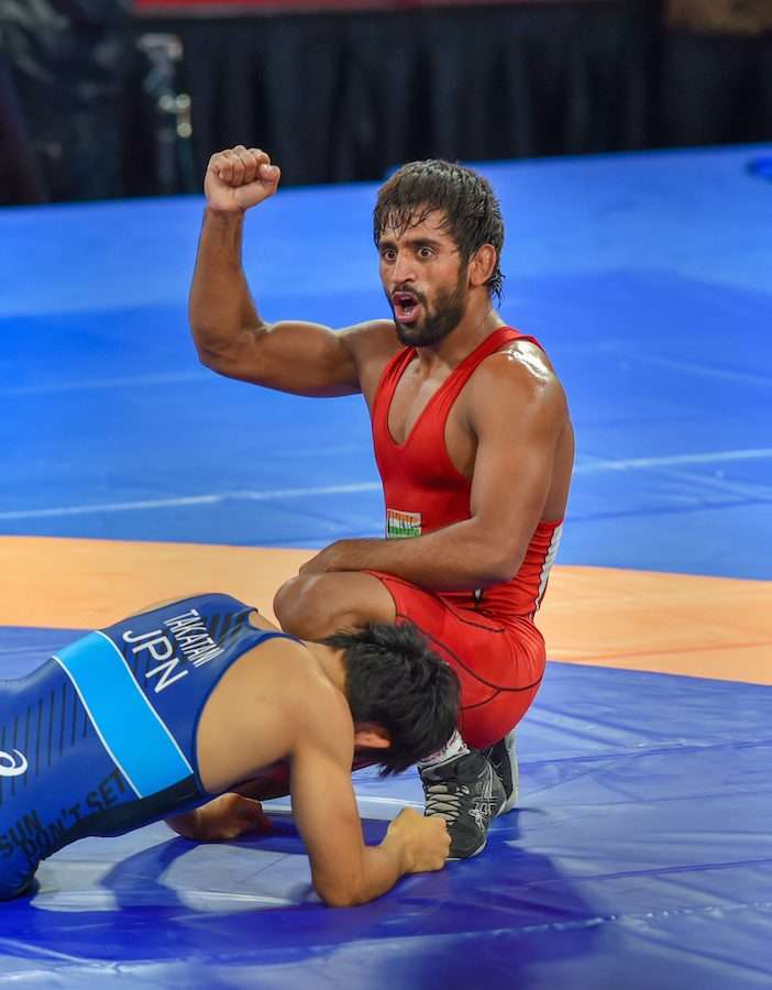 Asian Games 2018: India's Bajrang wrestles for gold ( 74kg freestyle)