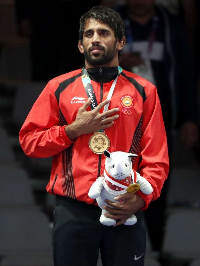 Asian Games 2018: India's Bajrang wrestles for gold ( 74kg freestyle)