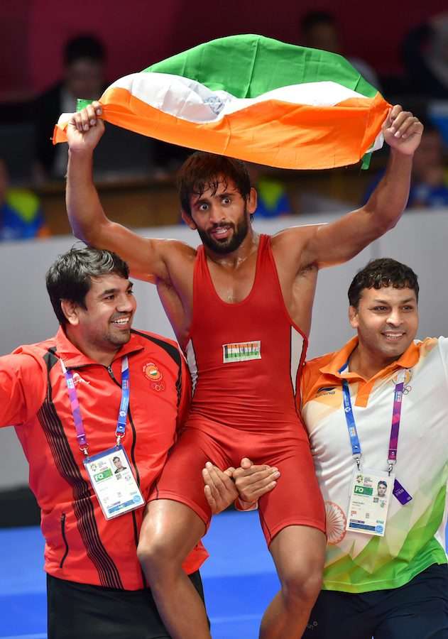 Asian Games 2018: India's Bajrang wrestles for gold ( 74kg freestyle)