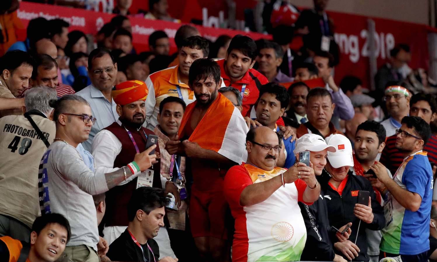 Asian Games 2018: India's Bajrang wrestles for gold ( 74kg freestyle)