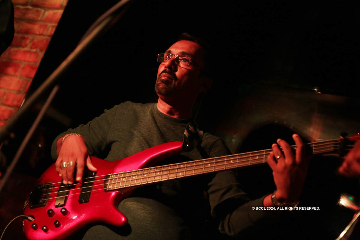 The Mel Samuel Blues Band perform at a city pub