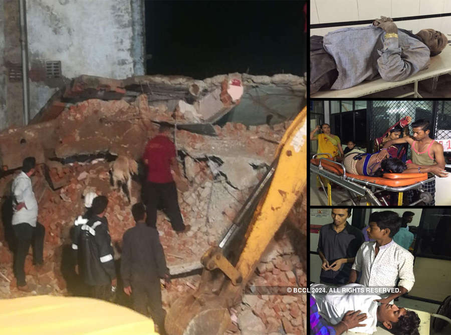 Several feared trapped after building collapses in Ahmedabad