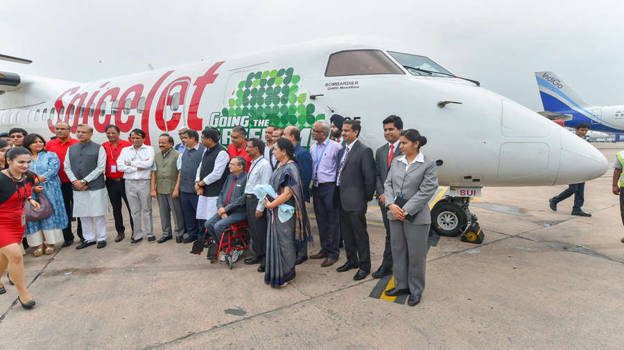 SpiceJet operates India's first biojet fuel flight