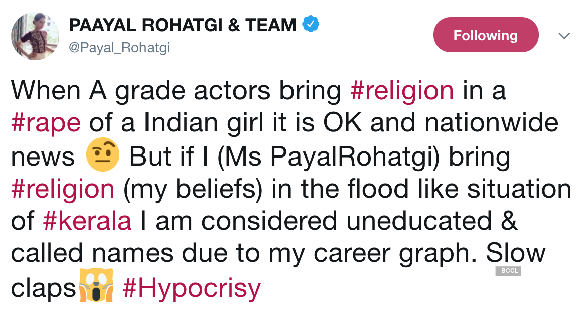 Actress Payal Rohatgi arrested by Rajasthan Police over her controversial video