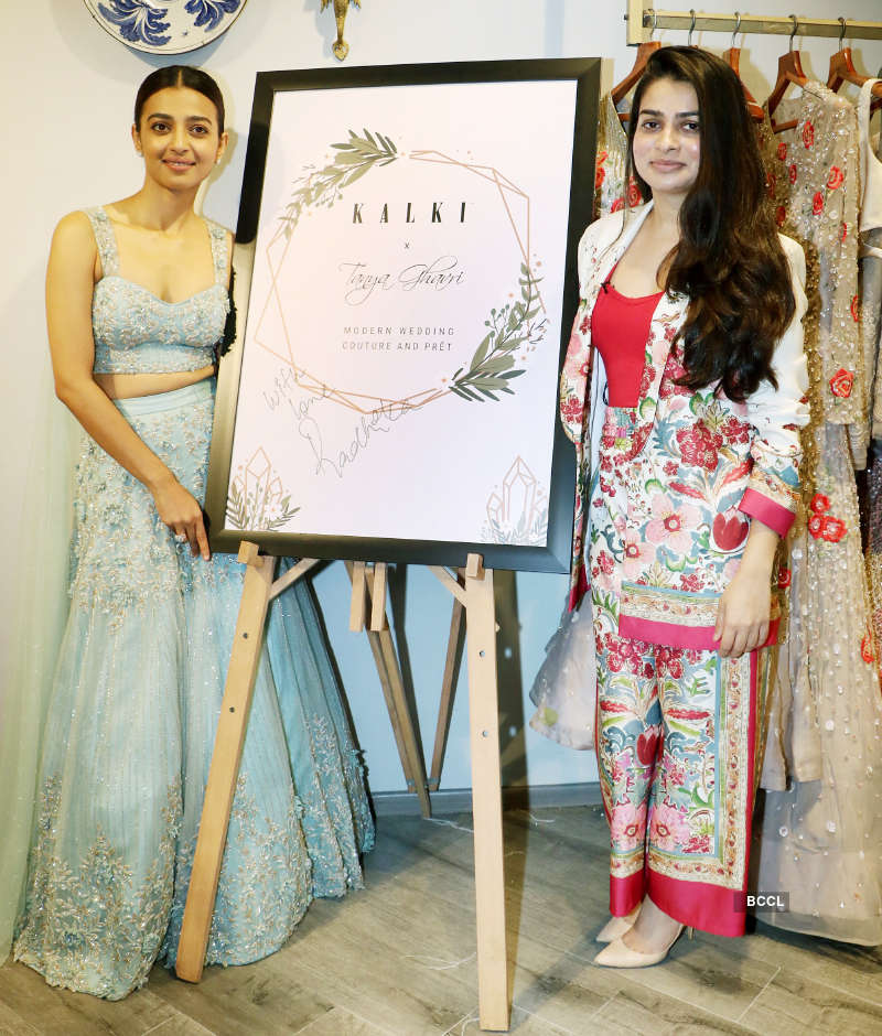 Radhika Apte launches Tanya Gharvi's wedding couture