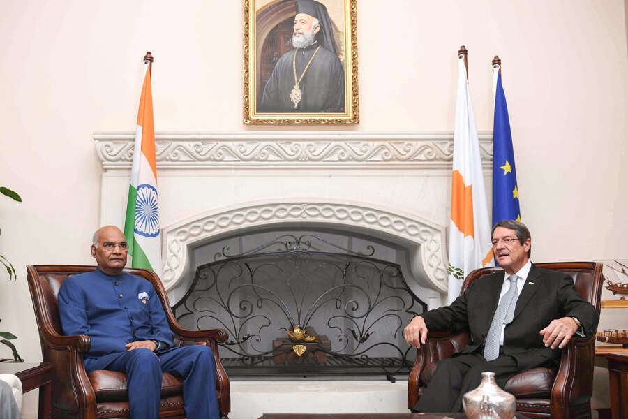 President Ram Nath Kovind visits Cyprus on three-nation tour