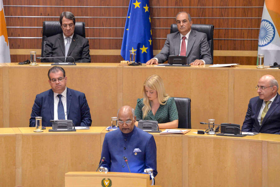 President Ram Nath Kovind visits Cyprus on three-nation tour