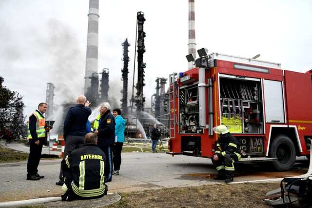 Fire at an Ingolstadt refinery