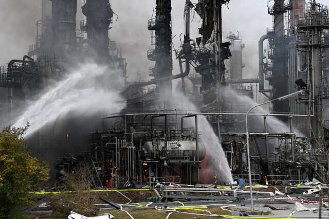 Fire at an Ingolstadt refinery