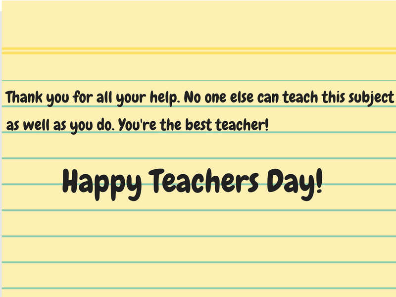 What To Say On Teachers Day