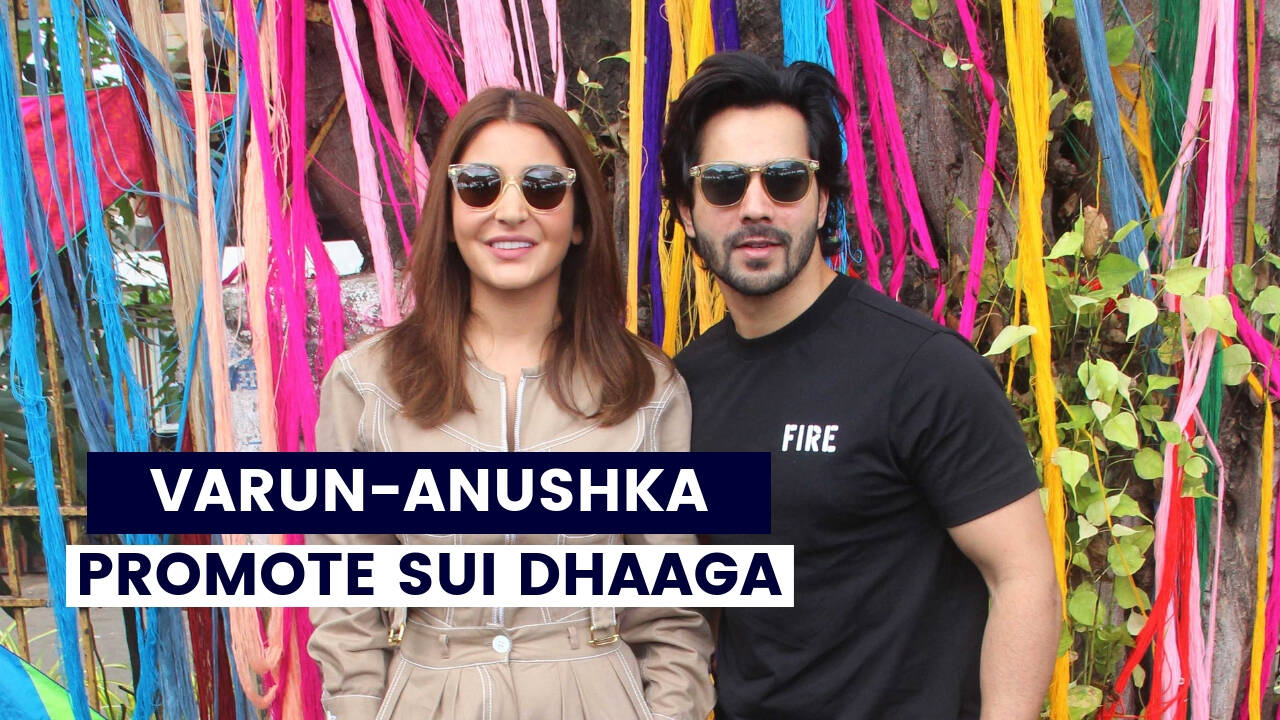 Sui Dhaaga : Anushka Sharma and Varun Dhawan promote the film in a unique way