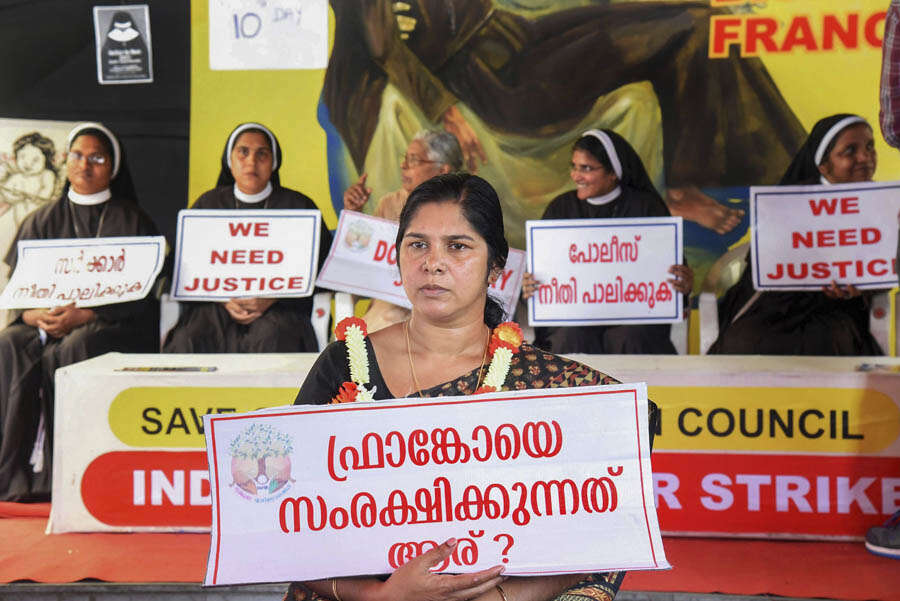 Kerala nuns continue sit-in protest over rape case