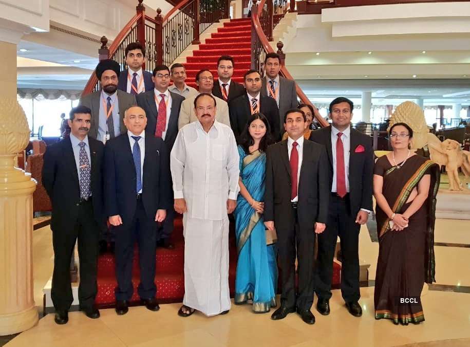 Vice President Venkaiah Naidu arrives in Romania