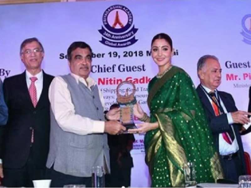 Here's what Anushka Sharma has to say on receiving the Smita Patil Award
