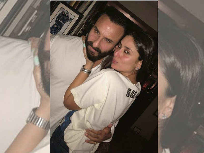 Kareena Kapoor and Saif Ali Khan pose for a loved-up picture